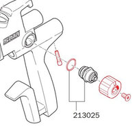 Spindle, Cpl, For Round/Flat Spray Control For Satajet 5000