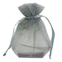 Medium Organza Pouch Silver - 150 x 110mm