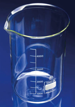 Beaker, 5000ml, Low form Borosilicate Glass