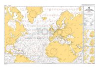 ADMIRALTY Routeing Chart - 5124(12) North Atlantic Ocean (December)
