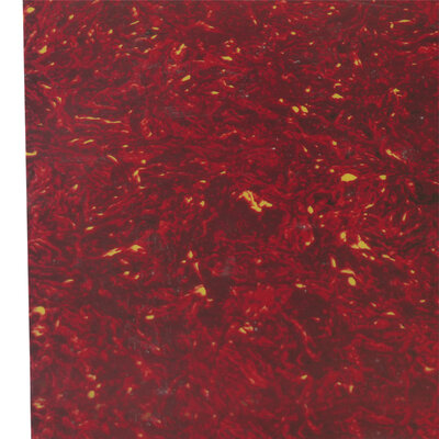 Electric guitar scratchplate sheet red ITS