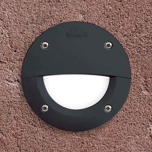 Fumagalli Leti 100 Round Eyelid Recessed Bricklight Black