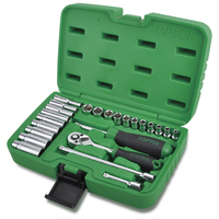 Toptul 1/4"Dr Socket set deep/reg 24Pc metric