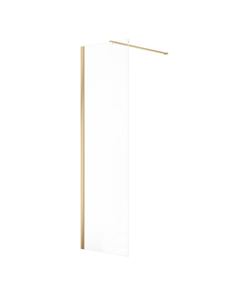 ASPECT 500MM WETROOM PANEL BRUSHED GOLD
