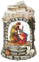 Resin Nativity/LED Waterball/Light  (89765)
