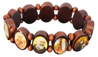 Wood  Bracelet - Elasticated   (6001)