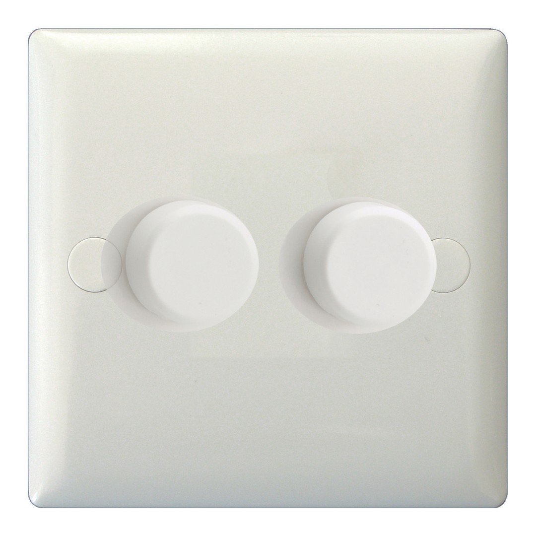 Varilight 2G LED Dimmer Curved Plate JOP252W