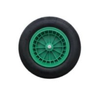 Intertrade Replacement Wheel for Wheelbarrow (Green Rim)