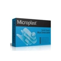 Microplast Blue Detectable Assorted Plasters (Box 100)