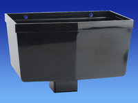 Wavin SquareLine Hopper Head Black T8830BK