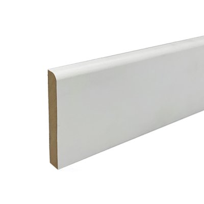 MDF Primed Round 1 Edge Skirting Board 18x144mm x 4.4m