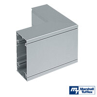 MT Elegance 110 Aluminium Trunking External Bend - Silver/Grey