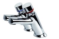 Inta Non Concussive Basin Push Taps Contemporary (Pair) NC162CP