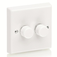 2 GANG  2W 400VA DIMMER
