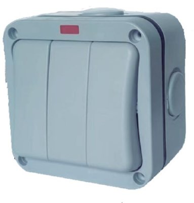 EVOLEC 3 GANG 2 WAY IP66 SWITCH   ( BOX 50 ) | EXSW/3