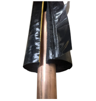 Diversitech Pre Slit Insulation 1 Metre  X 35mm ID X 19mm Wall PVC Coated Slit & Seal