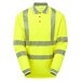 PULSAR&reg; LIFE Men's Hi-Vis Long Sleeve Yellow Polo Shirt
