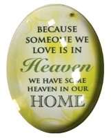 Glass Fridge Magnet/Someone is in Heaven   (33627)