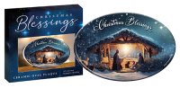 Ceramic Oval Plaque/Nativity   (38321)