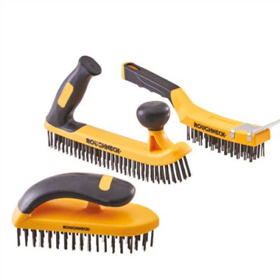 Roughneck 3 Piece Heavy Duty Wire Brush Set
