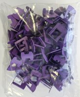 SolidTools Tile Levelling Clips 3mm Mega Lift 15-26mm Bag 100 Purple 6496
