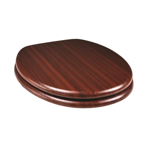 WOODEN TOILET SEAT MAHOGANY C/H Cullinan & Sons Online Shop
