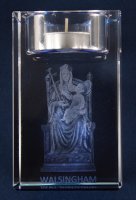 Crystal Block/Votive Holder/Walsingham/Anglian   (SPECIAL/50614 