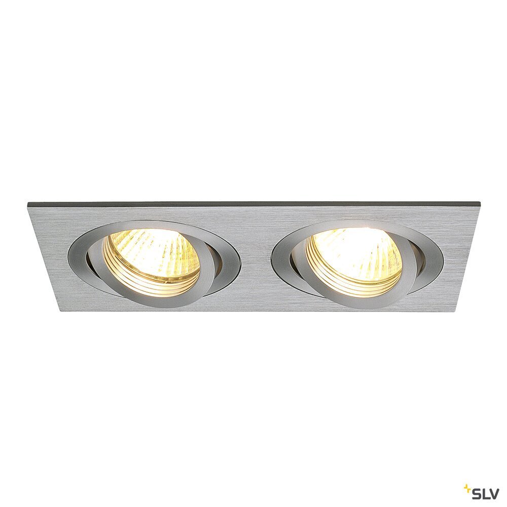 NEW TRIA II RECESSED CEILING LIGHT, BRUSHED CHROME, GU10