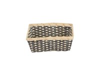 2 BOTTLE WEAVE WICKER BASKET 36X21