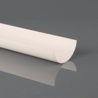 Half Round White Gutter