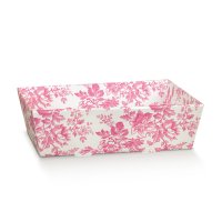 TRAY 290x210x90mm PINK FLORAL DESIGN