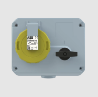 Amphenol 216MHS4W Industrial Switched Interlocked Socket Outlet