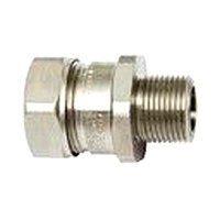 Conduit Gland 25mm M25 Nickel Plated Brass Flameproof Barrier