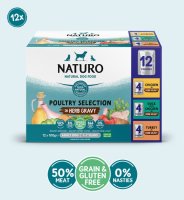 Naturo Adult Dog Pouch Poultry Selection in Herb Gravy 100g 12pk x 4