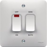 Hager Sollysta 1G Immersion Switch White WMIMS1N