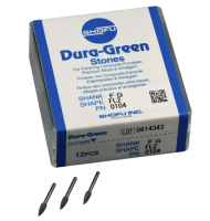 Shofu Dura Green Stone Cone FL2 FG - Pack of 12