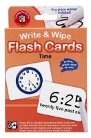 Write and Wipe Flash Cards - Time 