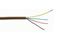 Alarm Cable. 4 Core 7/0.19mm Brown