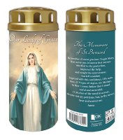 Battery Devotional Candle/Miraculous  (87855)