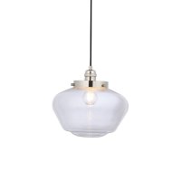 CAMBERLEY PENDANT BRIGHT NICKEL E27