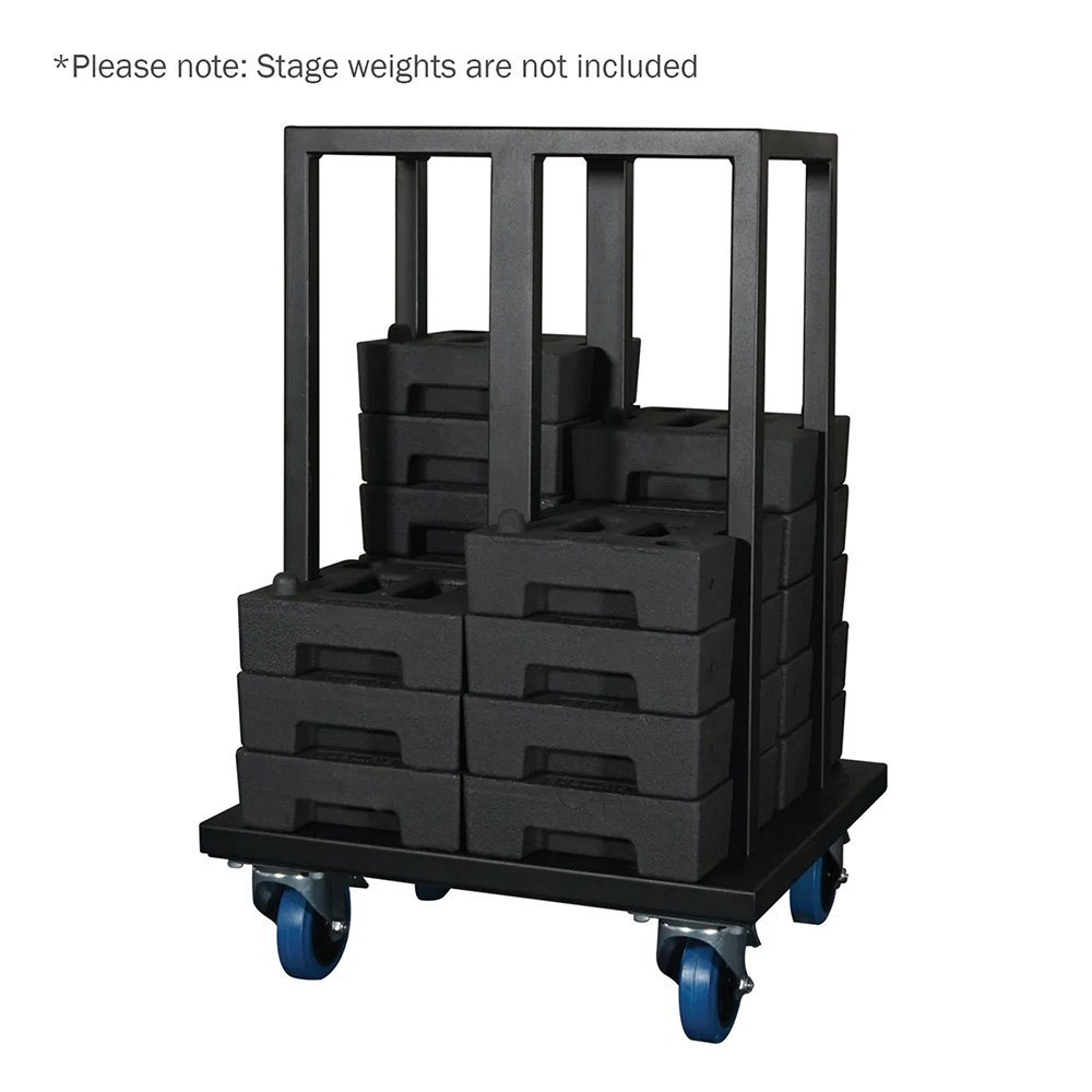 eLumen8 Stage Weight Trolley ( Holds 24 x 12.5kg Stage Weights )