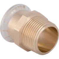 Geberit Mapress 28mm x 1" Copper Adaptor with Male Thread 61708