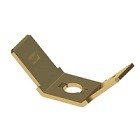 Quickfit Terminal Rivet Mount  6.4mm Tab Double 45 Degree Brass