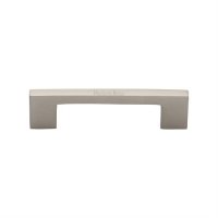 C0337-96-SN - Heritage Brass Cabinet Pull Metro Design 96mm CTC Satin Nickel Finish