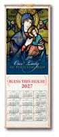 Wood Scroll Calendar/Perpetual Help   (9693)