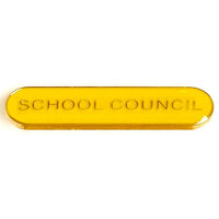 School Council - Bar Shaped School Badge (Yel