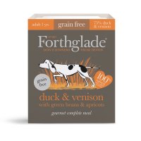 Forthglade Gourmet Meal Dog Grain Free Duck & Venison with Green Beans & Apricot 7x395g