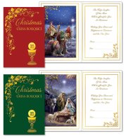 Christmas Mass Bouquet Card - 2 Designs   (99364)
