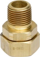 GASTITE DN20 STRAIGHT FITTING BRASS 3/4" MALE IRON BSPT