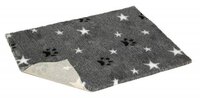 Petlife Vetbed Mottled Grey with Stars & Paws 40" x 30" x 1